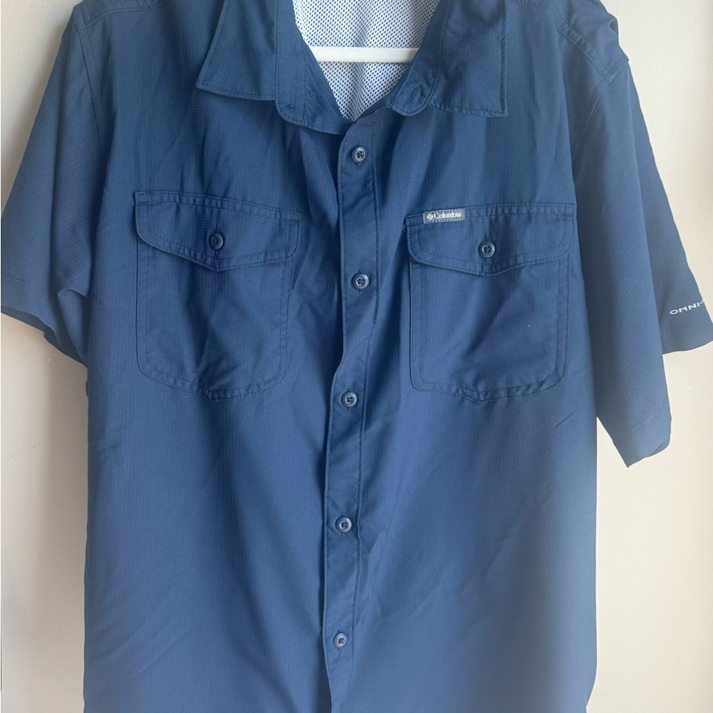 Columbia Men's Navy Button-Down Shirt